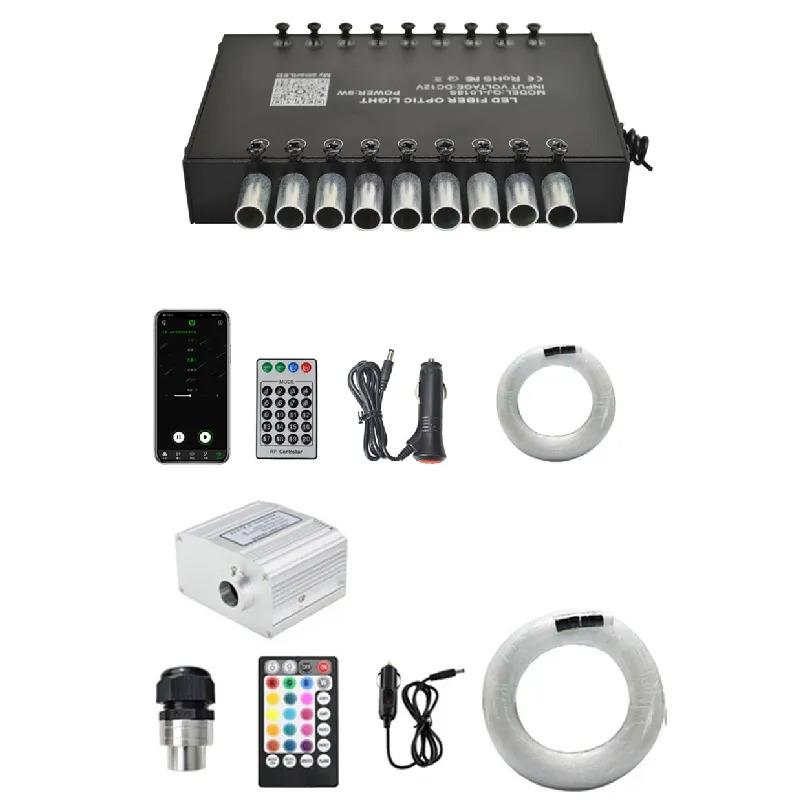 

10W Auto Interior Stars Ceiling Lamp Fiber Optic Light 470X App Rf Music Control