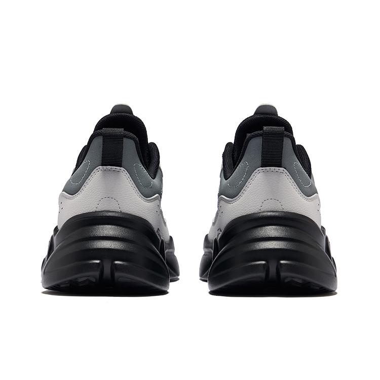 Hongxing Erke Comfortable Retro Trend Durable Breathable Non-Slip Low-Top Casual Shoes Men sneaker Black Cloud-Gray 51125202476-005