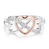 Original 925 Sterling Silver Sparkling Valentine's Day Infinity Love Ring For Women Girls Jewelry Birthday Anniversary GiftsGood Product