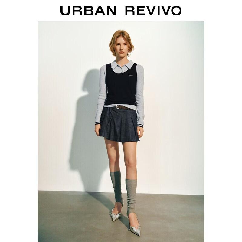 UR Women's Two-Piece Polo Knit Sweater