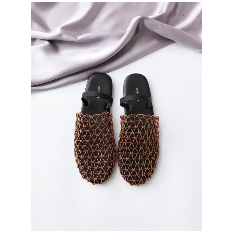 Sandals Women's Outer Wear Beautiful Summer Fashion Comfortable Bag Head Hollow Flat Bottom Daily Women's Slippers