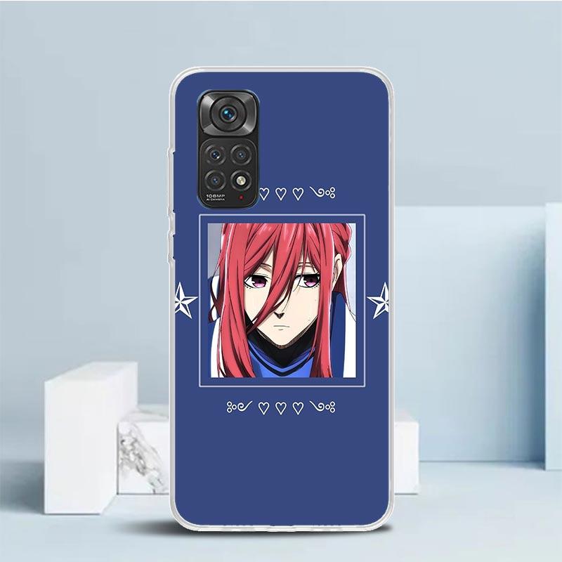 

Blue Lock Chigiri Hyoma Soft Cover for Xiaomi Redmi Note 15 14 13 12 Pro Plus Phone Case 14S 11S 11T 11E 10S 10 4G Pattern Shell Redmi Note 13 5G