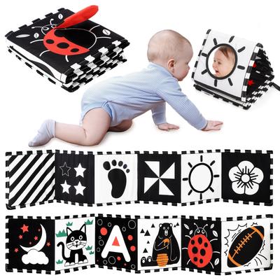 Cloth Cloth Black and White Baby Book Perception and Brain Colorful Cloth Book for Newborns and Babies Tummy Time with for Finger Stroller Educational
