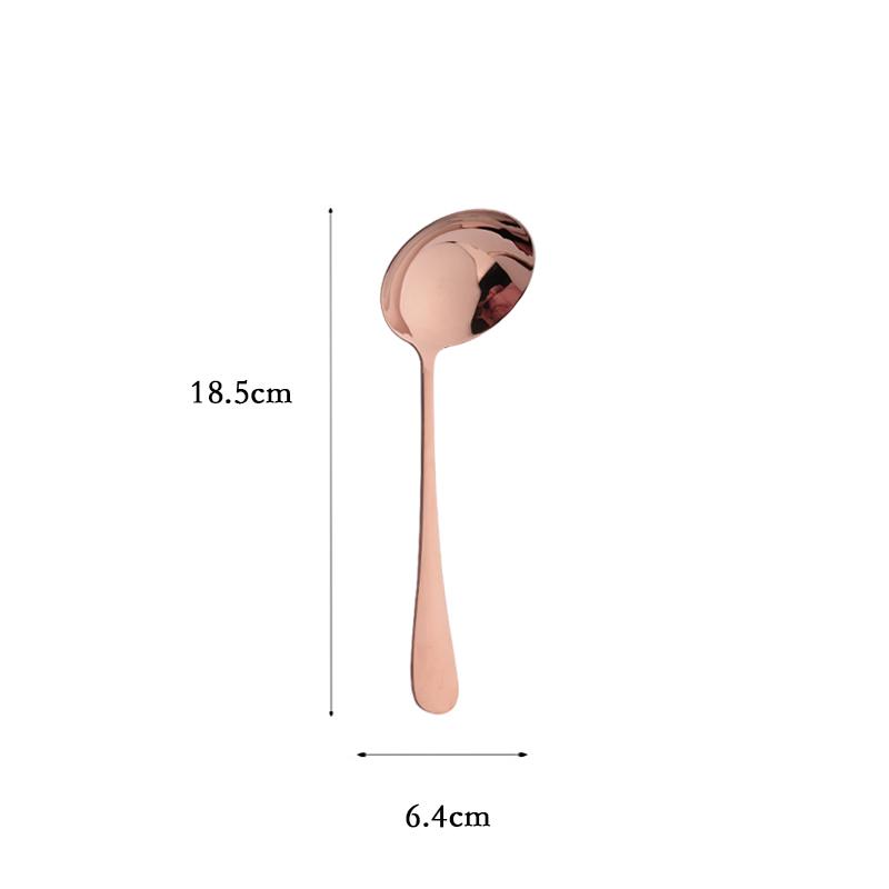 Rose Gold Dinnerware Cutlery Set Stainless Steel Tableware Service Fork Colander Spoon Cake Shovel Kitchen Dinner Flatware Set