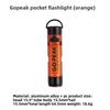Gopeak Mini Pocket LED Flashlight USB Rechargeable Torch Keychain Clip Cap Light Long Endurance Emergency Hiking Camping Outdoor