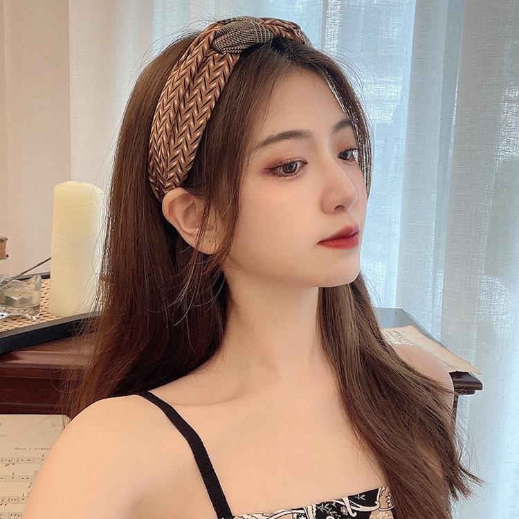 Elegantní retro korejsko-francouzská široká čelenka pro ženy 2023 – Ideální pro influencery