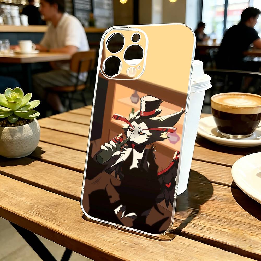 Hazbin Hotel Husk Handyhülle Für iPhone 17 16 15 14 13 12 11 Mini Pro Max Plus Transparente Hülle