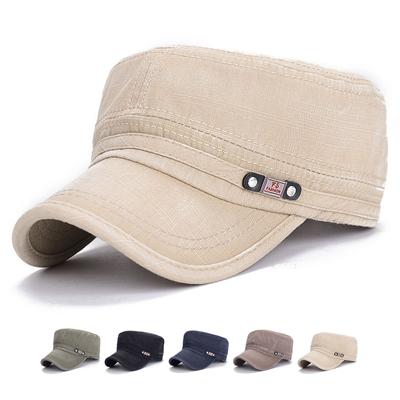 Flat Cap Men Adjustable Sun Hat Cotton Military Caps Trucker Snapback Baseball Cap Army Visors Hat Peaked Cap Hombre Gorras