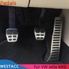 Car Pedals for Volkswagen VW Jetta MK6 LHD AT MT Parts Accelerator Gas Foot Brake Clutch Rest Pedal Cover Pad Kit