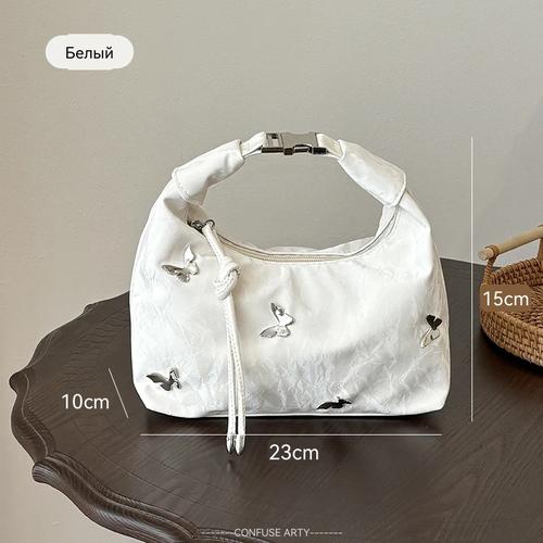 New Travel Makeup Bag For Women Large Capacity Cosmetic Organizer Toiletry Pouch Portable Storage Bag Butterfly - beige
