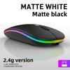 Rechargeable Wireless Bluetooth Mouse, Silent LED Optical Computer Mouse, Ergonomic Laptop Mouse for Gaming, 1600 DPI