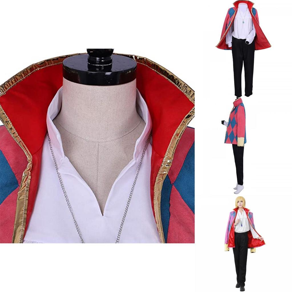 Le Château Ambulant de Howl Costume de Cosplay Hauru Manteau Costume Tenue de Fête d'Halloween