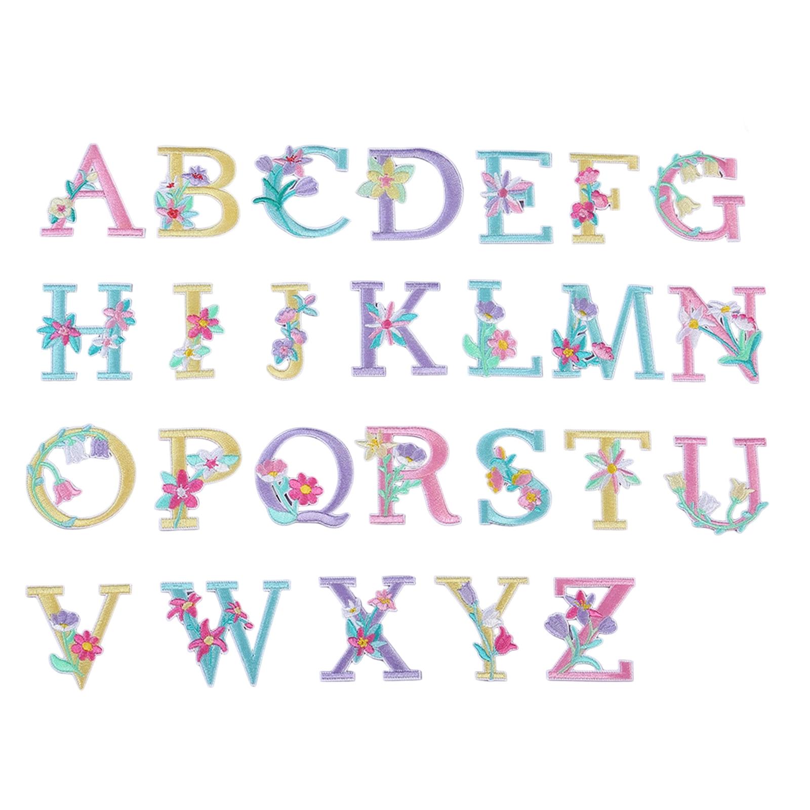 Iron On Letter Patches Embroidery Cotton Fabric for Easy Garment Personalize on Jackets 1