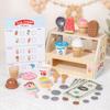 Wooden Ice Cream Shop Role-Play Cash Register for Kids