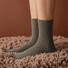 Mid Calf Warm Winter Socks Coral Fleece Crew for Women, Thickened Non-slip Socks, Fuzzy Anti Slip Home House Soft Plush Thermal Mittens Cold