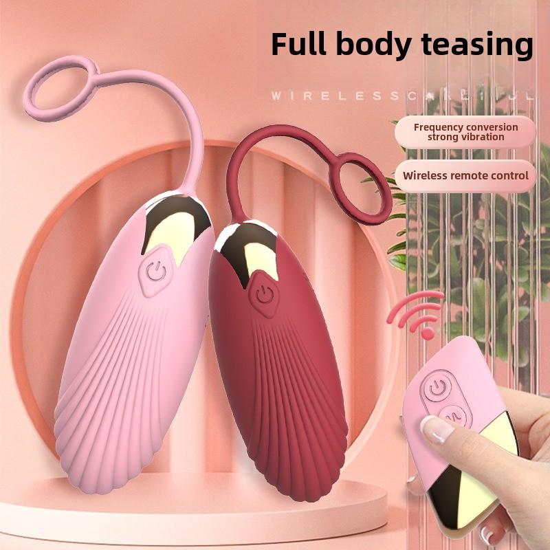 Wireless Remote Control Jumping Egg Rechargeable Frequency Conversion Strong Vibration Wearable Flirting Masturbator Adult Products