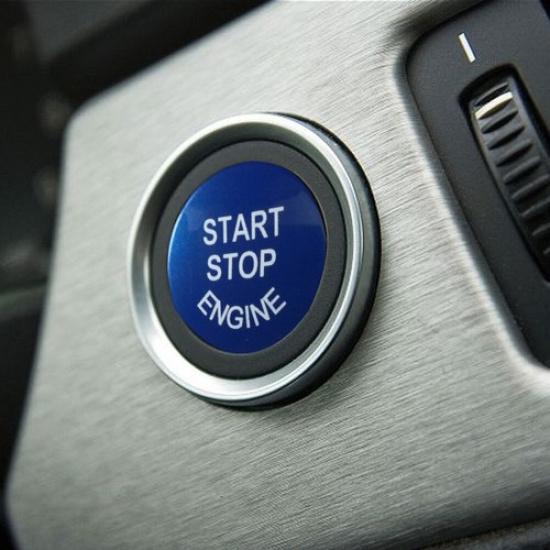 Blue Engine Start Stop Button Replace Cover For BMW 3 Series E90 E92 E93 E60 X5