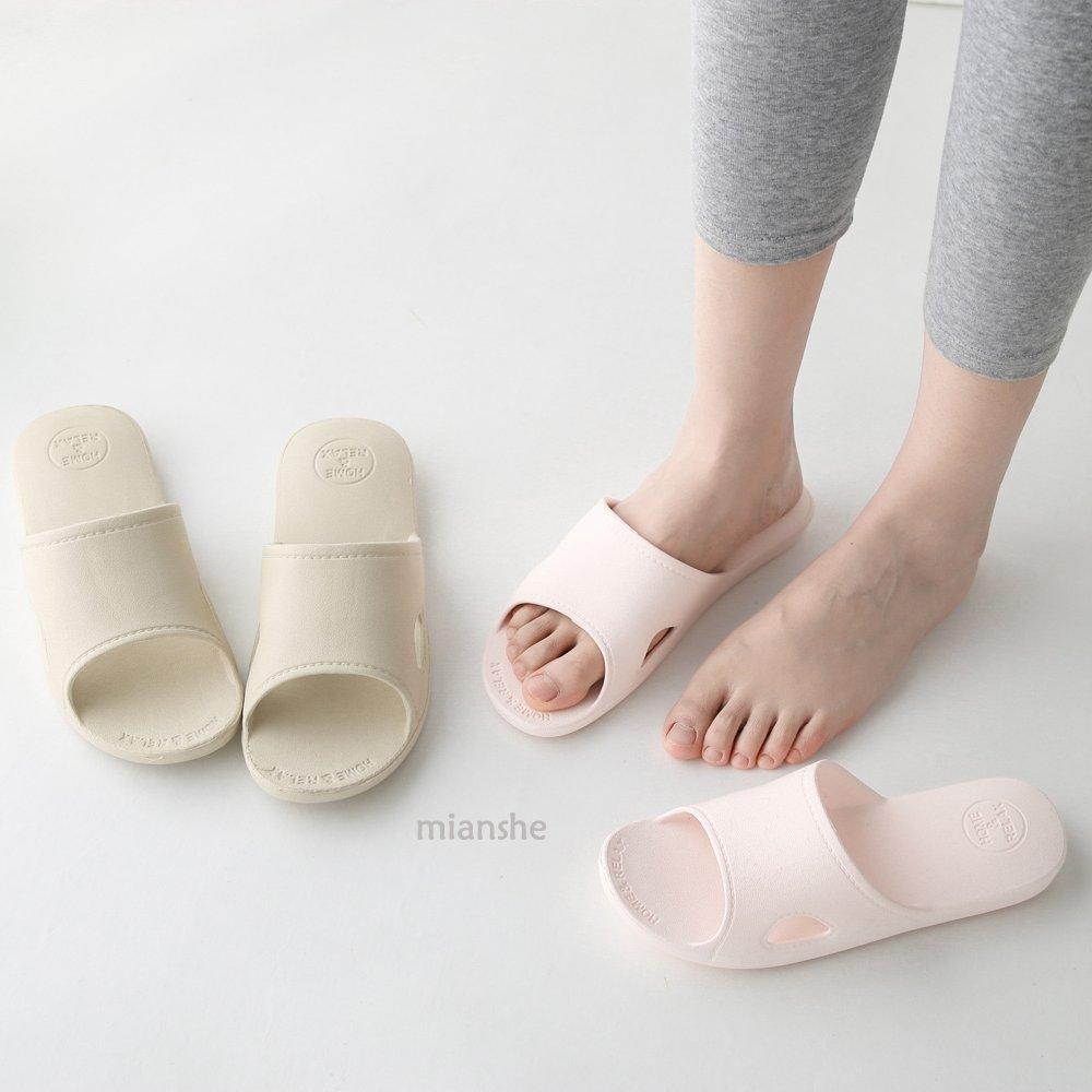 Nordic Easy to Walk Perfect for Light Size L [mianshe] Ultra-Lightweight Sandals/Slippers, Stylish, Hygienic, in, Non-Slip, Guests, Unisex, Gray,