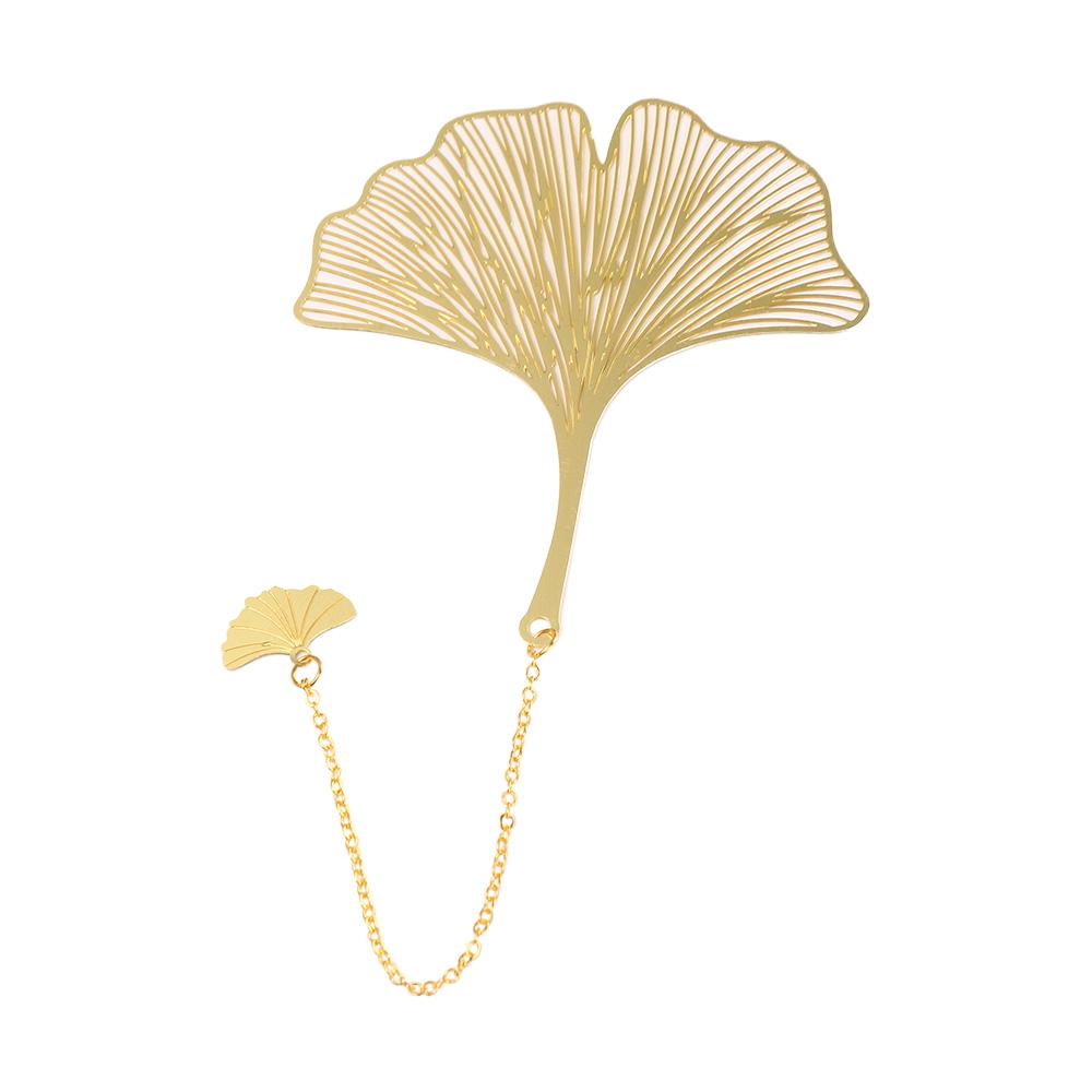 Школьные принадлежности Канцелярские товары Держатель для книг Зажим для страниц Китайский стиль Винтажная закладка в виде листа Полая закладка Закладка Металлическая закладка