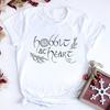 Middle Earth T-shirt Second Breakfast Club LOTR Shirt Bilbo Baggins Gandalf Tees Funny Nerd Gift Unisex Short Sleeve Retro Tops