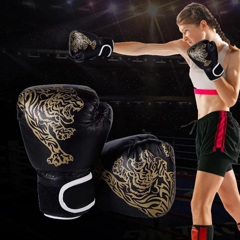 Nefes Alabilen PU Deri Boks Eldivenleri Yetişkin Çocuk Kickboks Antrenman Eldivenleri Havalandırmalı Dövüş Ekipmanları Spor Salonu Dış Mekan Sporları İçin