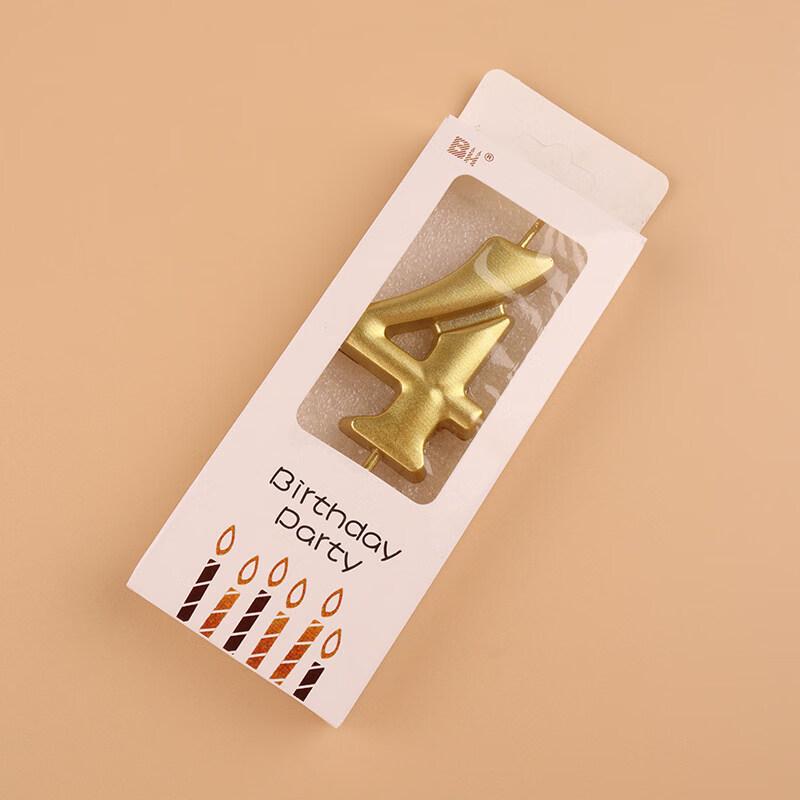 LIEI Gold Number Birthday Candle