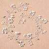 Bridal Headpiece Handcrafted Pearl Rhinestones Decoration Hair Accessory   Headdress for Wedding Prom 19.7in