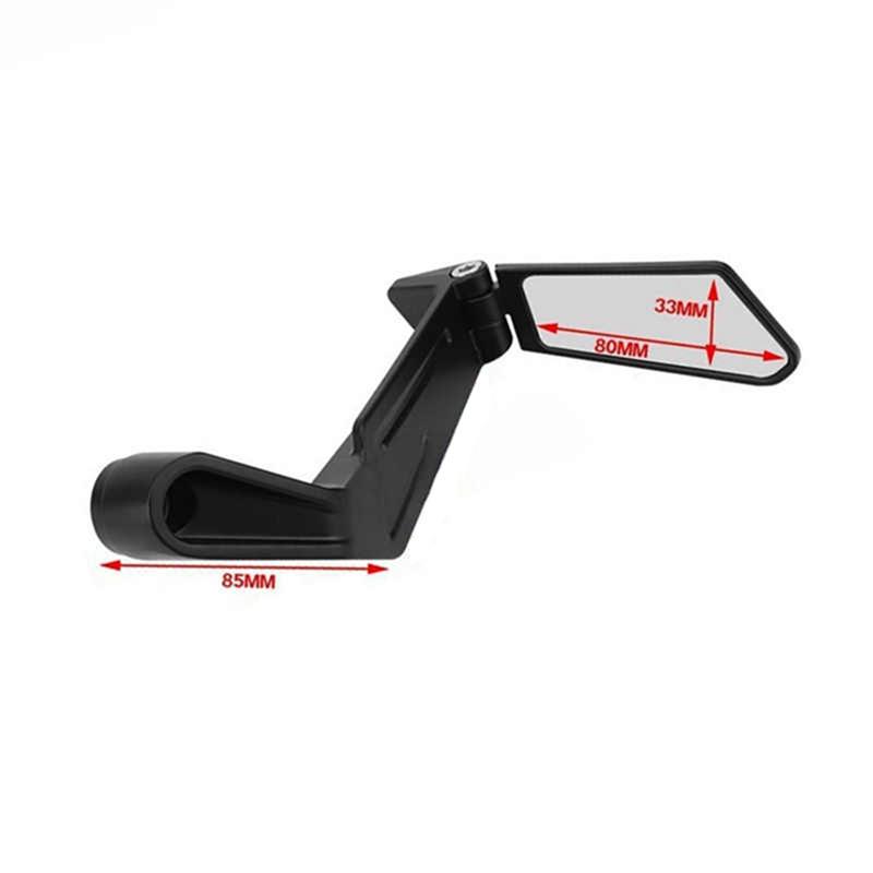 A51K-Motorcycle Rear View Mirror Handlebar Adjustable Angle Rearview Mirror For Motorbike Grip Control Safety Driving