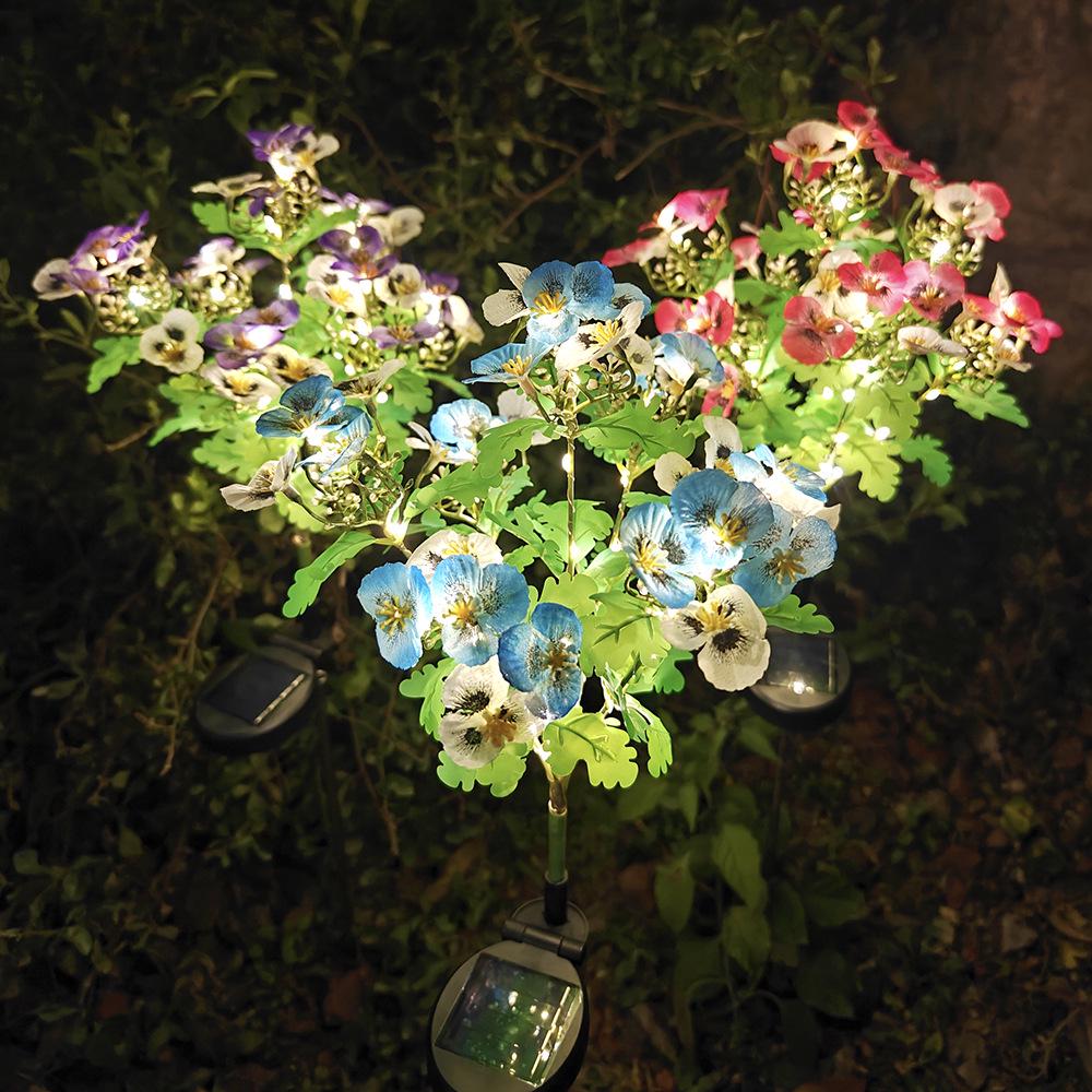 Year of the Horse LED Solar Butterfly Garden Stakes - Waterproof Outdoor Lights