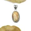 Picture Jasper Gemstone Pendant : 925 Sterling Silver Handmade Jewelry Pendant
