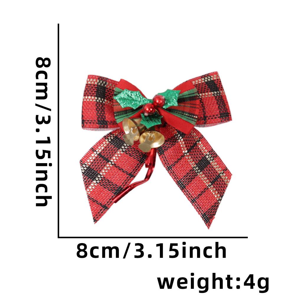 Mini Christmas Bow with Bells - Tree Ornament & Gift Box Decoration