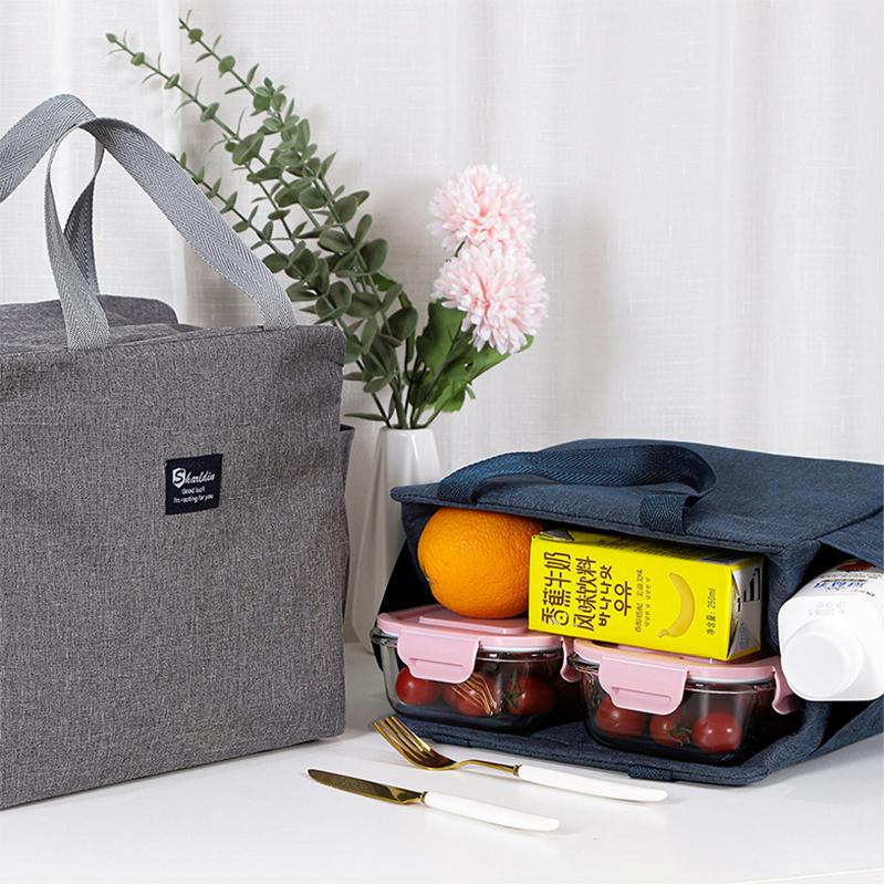 Portable Zipper Thermal Lunch Bags Insulated Freezer Bag Waterproof Large Capacity Cooler Lunch Box Outdoor Camping Picnic Bag