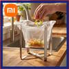 Stainless Steel Foldable Trash Bag Holder Support Frame Kitchen Countertop Garbage Bag Stand & Organizer