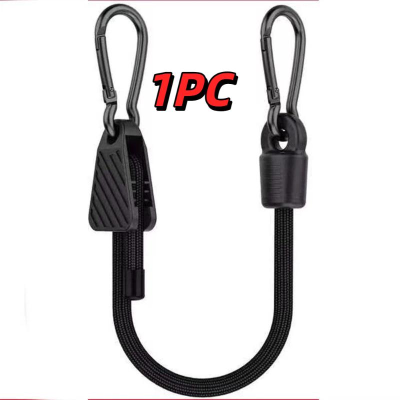 1/2Pcs Adjustable Bungee Cord With Hooks 1M Heavy Duty Elastic Tie Down Strap For Cargo Camping Bike Rack Tent