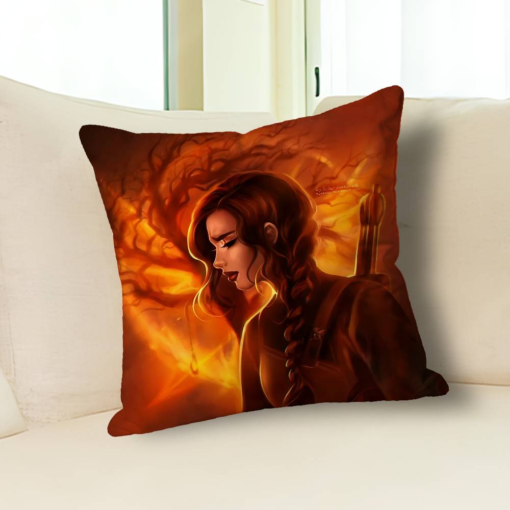 The H-Hunger G-Games-S Various Sizes Square Pillow Case For Car Home Bedchamber Decor Custom Valentine gift