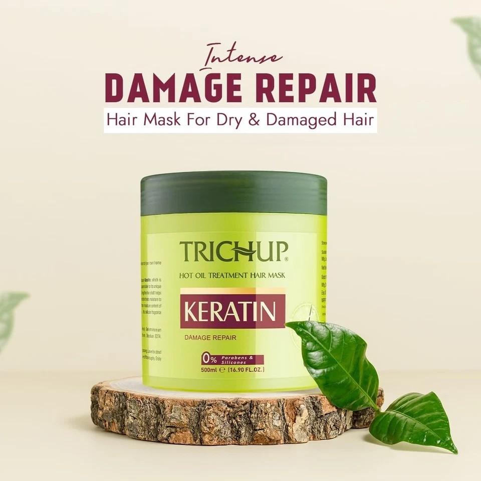 Trichup Keratin Hair Mask 500ml | Repairs Split Ends & Smoothens Hair