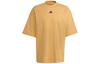 T Shirts Men's Orange Yellow Crew Neck Moderate Straight Fit H54035