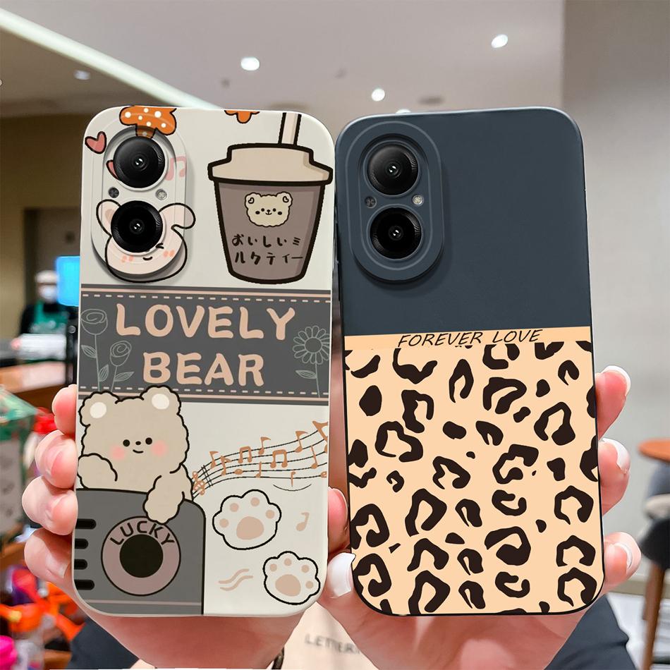 Phone Case For Realme C67 Multiple Patterns Soft Liquid Silicone Full Protection Anti Choc Cover For Realme C 67 Fundas Coque