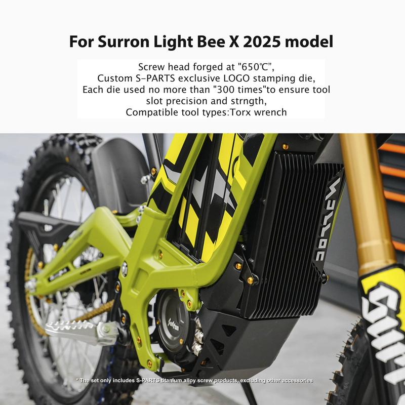 Motorcycle Refit For Surron Light Bee X 2025 model titanium alloy Screw Complete vehicle
