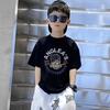 Boys' Trendy Korean Style Pure Cotton Short-Sleeve T-Shirt – Summer Clothing for Middle & Large Children