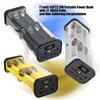 Solderless Powerbanks Kit for 12x18650 Batteries Easy Assembly with Plastic Case and Safety Protections Mechanism