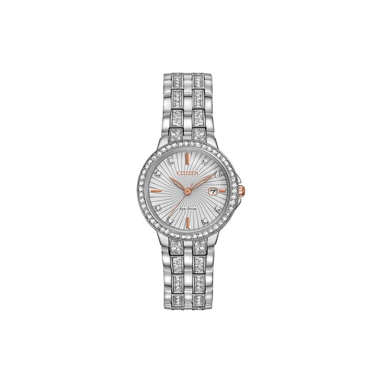 

CITIZEN Women s Ecology Drive Collection Watch EW2340-58AB Silver Strap