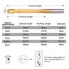 6pcs/set  Drill Bit Set Spiral Screw Metric Composite Tap Drill Bit Tap Twist Drill Bit Set for Cutting Drilling Polishing