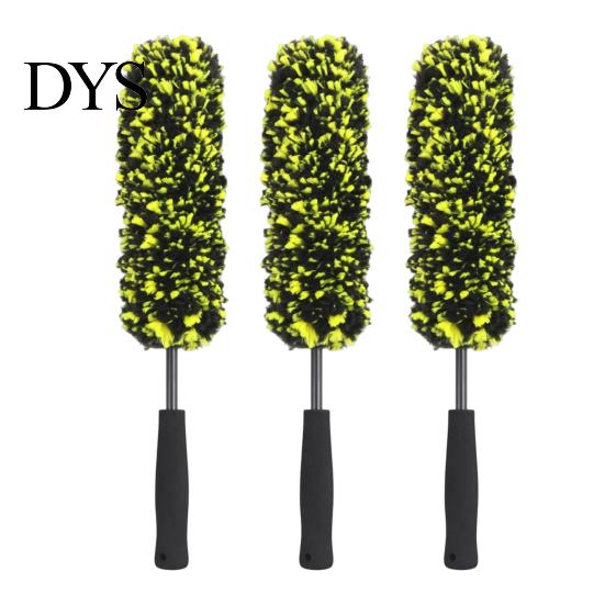 Car Detailing Accessories 1/2/3Pcs Microfiber Wheel Barrel Brush, No Scratch Cleaner with Rim Ergonomic Handle, Tire Cleaning Tool for Dust Remover
