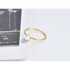 18k Gold Plated Mini Pearl Ring for Women Elegant Engagement Wedding Band Stackable Pinky Ring