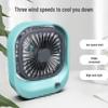 Square USB Charging Mini Desk Fan – Silent, Compact Gift with Customizable Logo