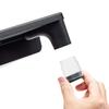 SANWA SUPPLY Desk Rack X with 4 USB Hubs and Height Black (W590 D240mm) Drawer, 2-Stage Adjustment, MR-LC805BK
