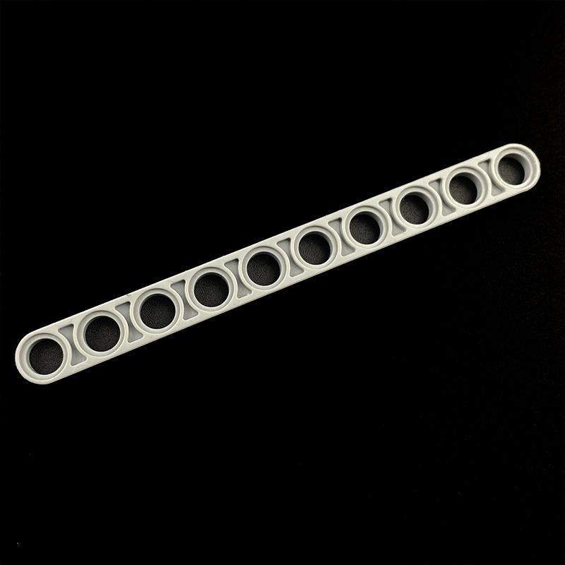 Small Particle Assembly Blocks, Level 1 And 2 Robot Training General Accessories, 1X10 Hole Thick Connecting Rod, 10 Hole Thin Arm