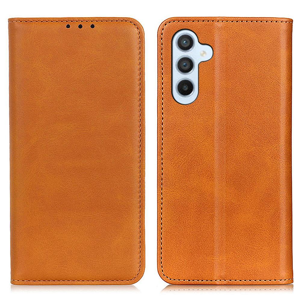 Für Samsung Galaxy S26+ Hülle Rindsleder-Textur Spaltleder Klappbrieftasche Handyhülle