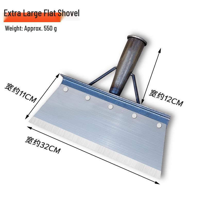 Manganese Steel Multi-Purpose Shovel: Ideal for Manure, Ice, and Snow Removal in Agriculture and Breeding.